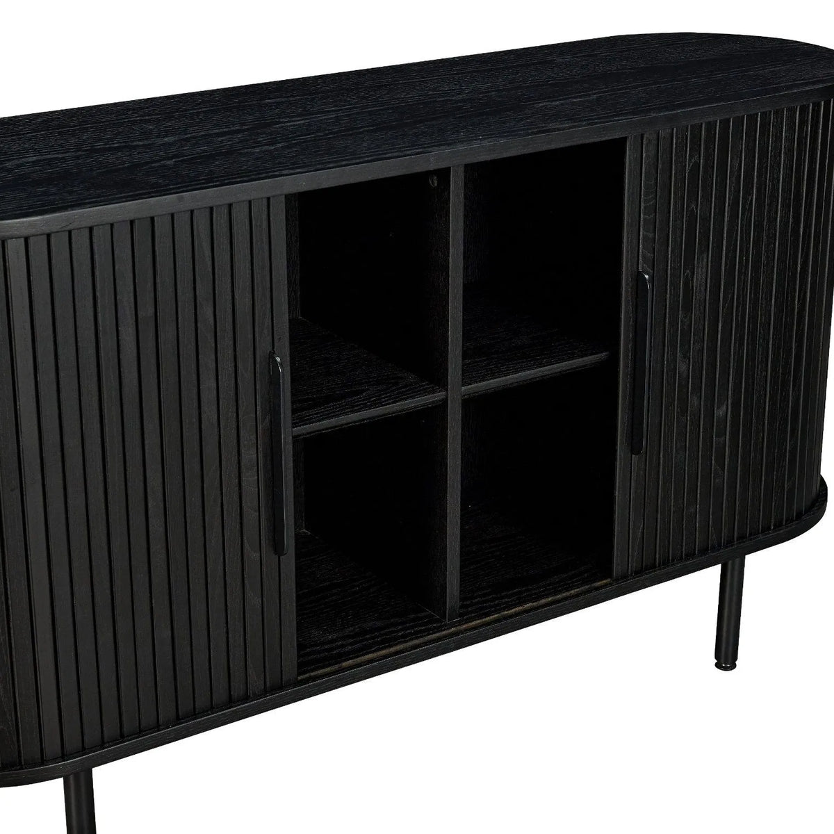Dressoir ovaal met lamellen 140 cm – foto 5 – Licht eiken