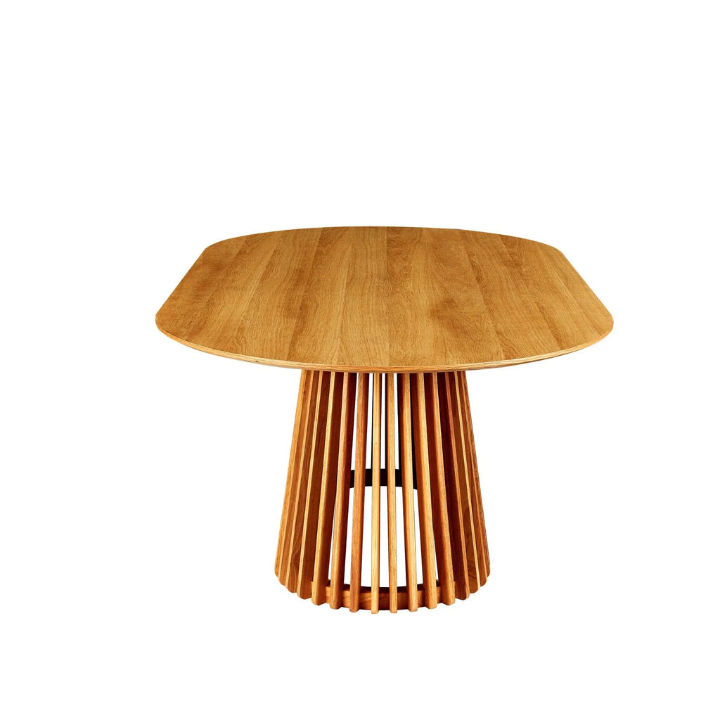 Ovale eettafel met spijlenvoet 200 cm – foto 4