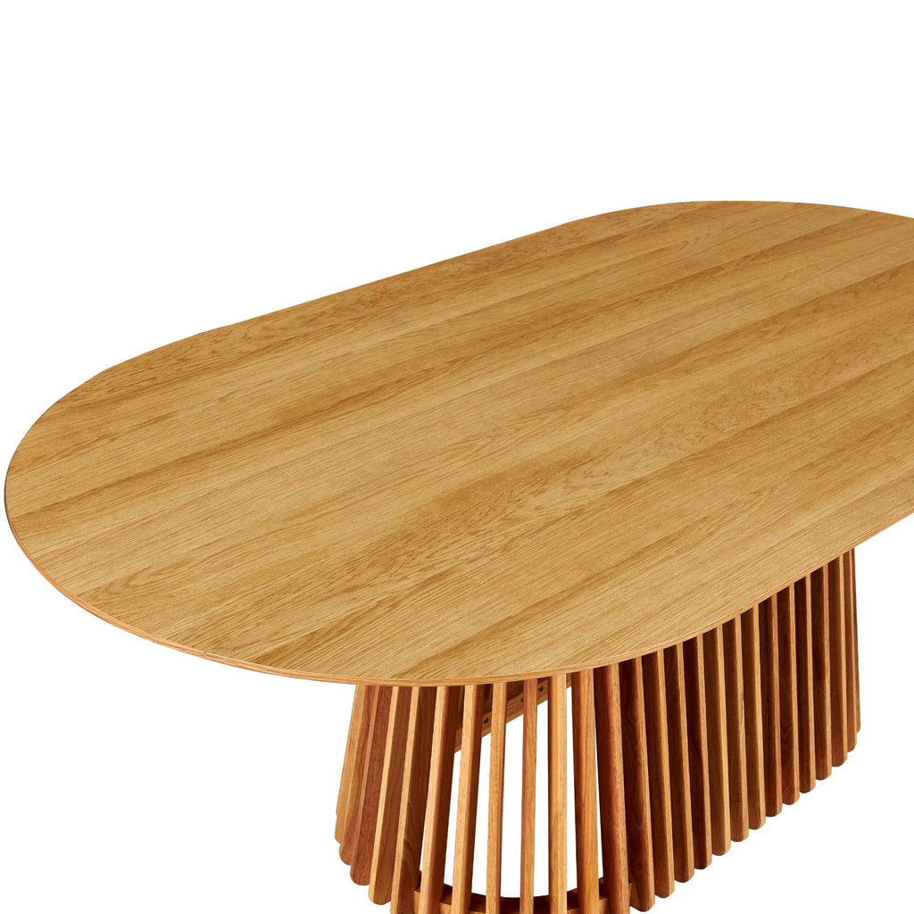 Ovale eettafel met spijlenvoet 200 cm – foto 2