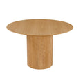 Ronde eettafel met cilindervoet Ø120 cm – foto 1 – Licht eiken