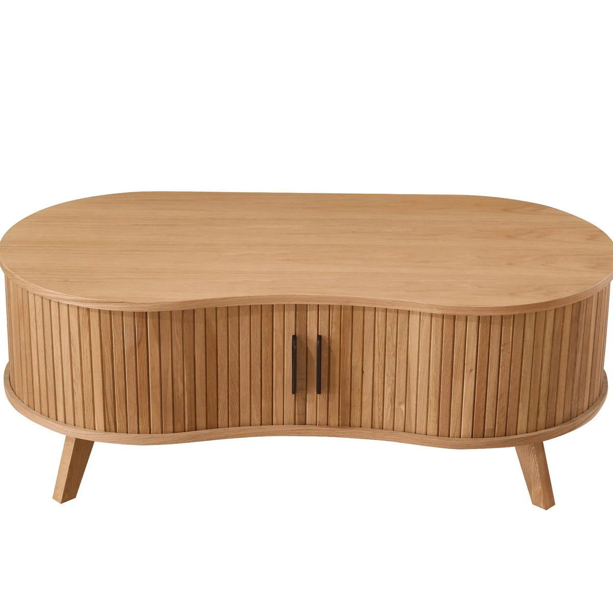 Ovale salontafel met schuifdeuren 120 cm – foto 2