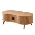 Ovale salontafel met schuifdeuren 120 cm – foto 1