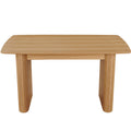 Eettafel met paneelpoten – foto 1 – Licht eiken
