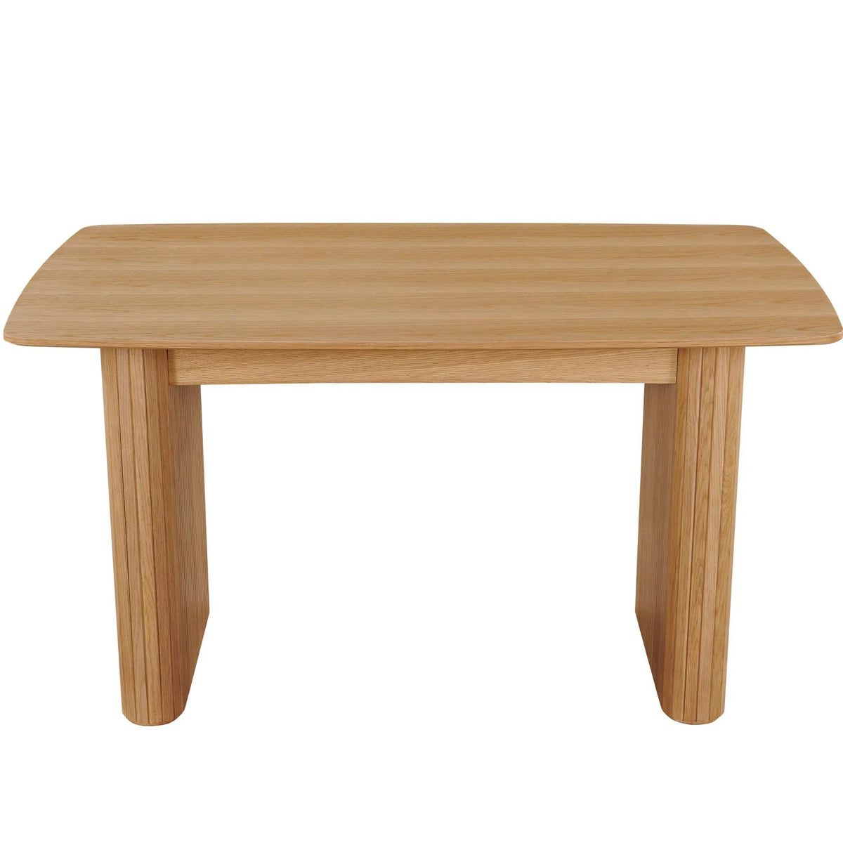 Eettafel met paneelpoten – foto 1 – Licht eiken