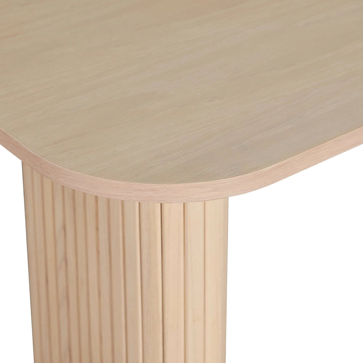 Consoletafel op lamellenpoten 100 cm – foto 3 – Licht eiken