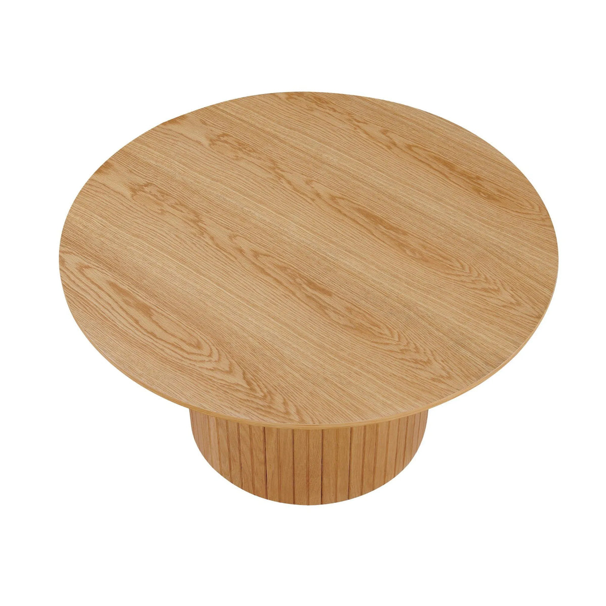 Ronde salontafel met cilindervoet Ø80 cm – foto 2 – Licht eiken