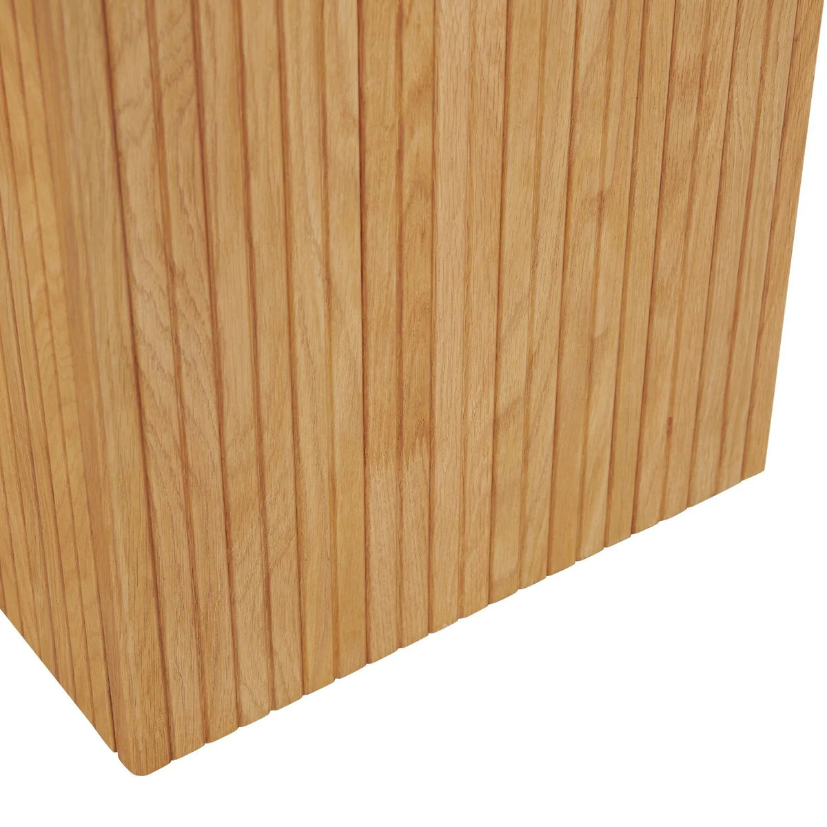 Ronde eettafel met kubusvoet Ø120 cm – foto 3 – Licht eiken
