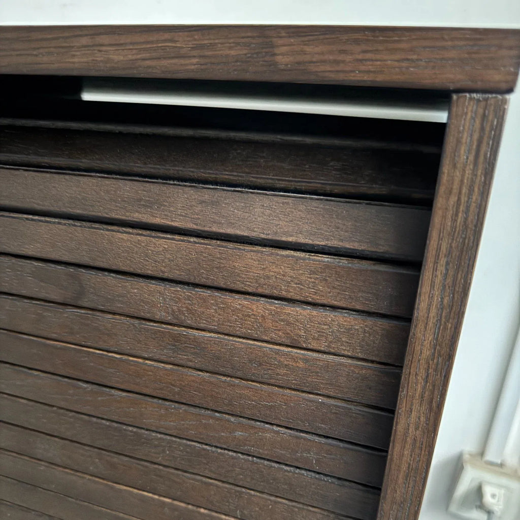 Kast met roldeur en open vakken 120 cm – foto 3