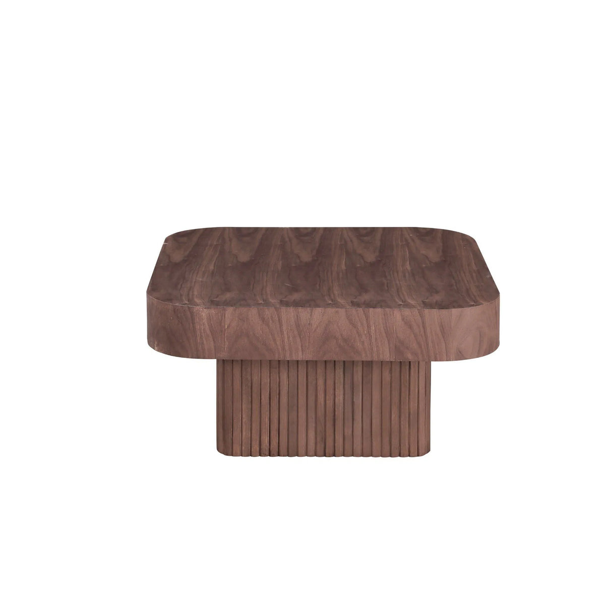 Vierkante salontafel met lamellenvoet 80 × 80 cm – foto 4 – Licht eiken