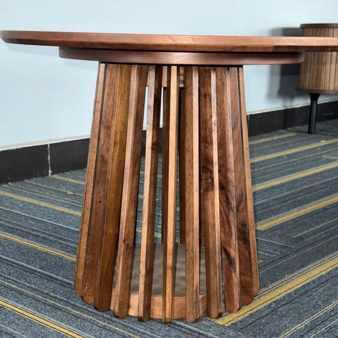 Bijzettafel rond met spijlen 60 cm – foto 4