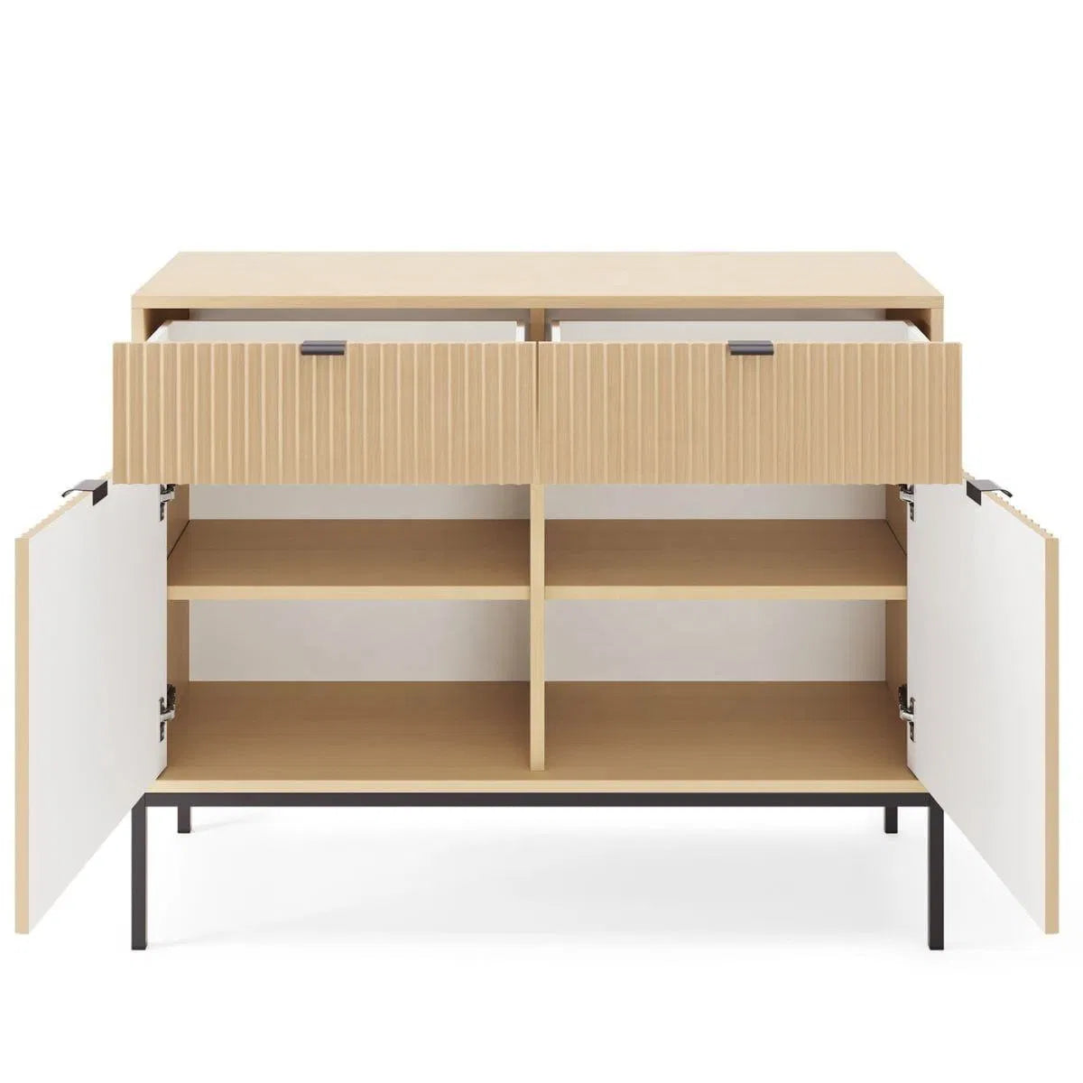 Dressoir ribbel 90 cm met 2 lades – foto 10