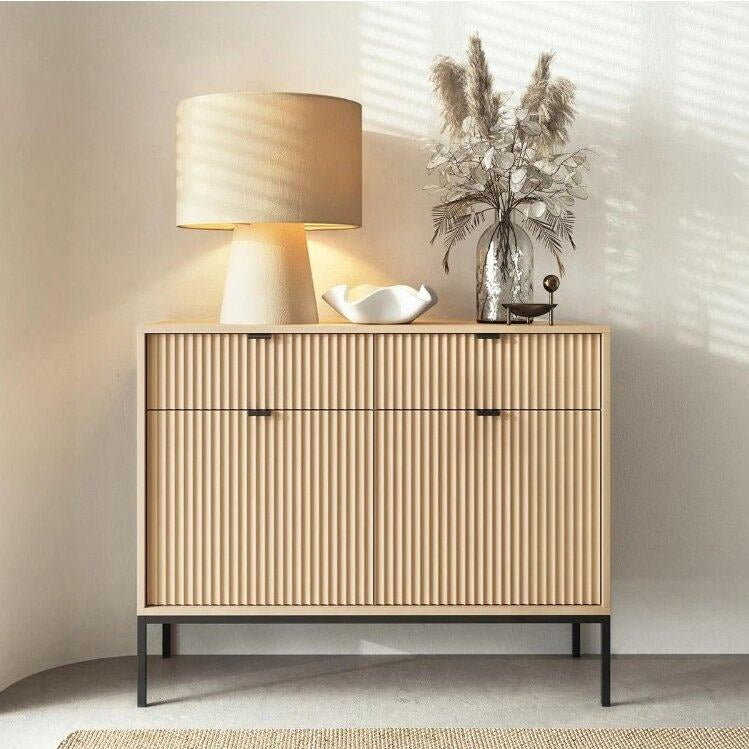 Dressoir ribbel 90 cm met 2 lades – foto 9