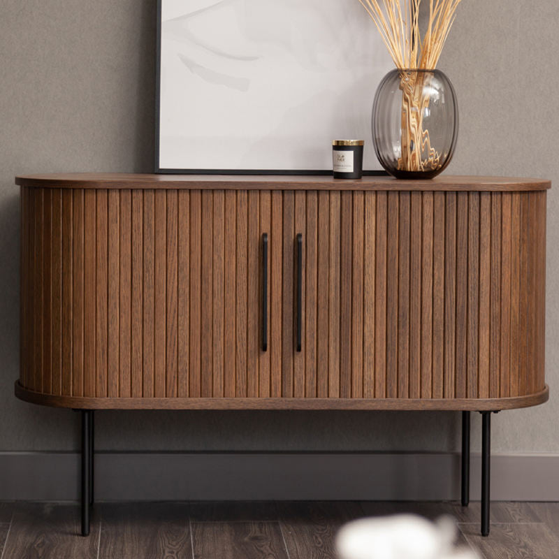 Dressoir walnoot ribbel 140 cm – foto 1 – Walnoot