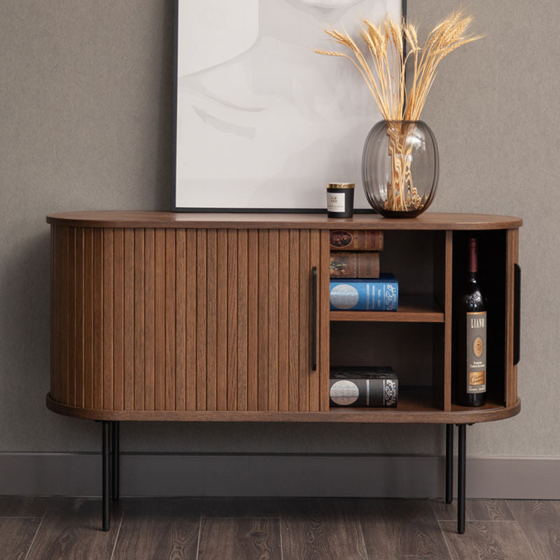 Dressoir walnoot ribbel 140 cm – foto 2 – Walnoot