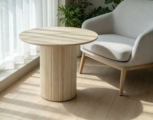 Ronde eettafel uitschuifbaar 120–156 cm – foto 5