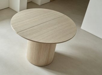 Ronde eettafel uitschuifbaar 120–156 cm – foto 9