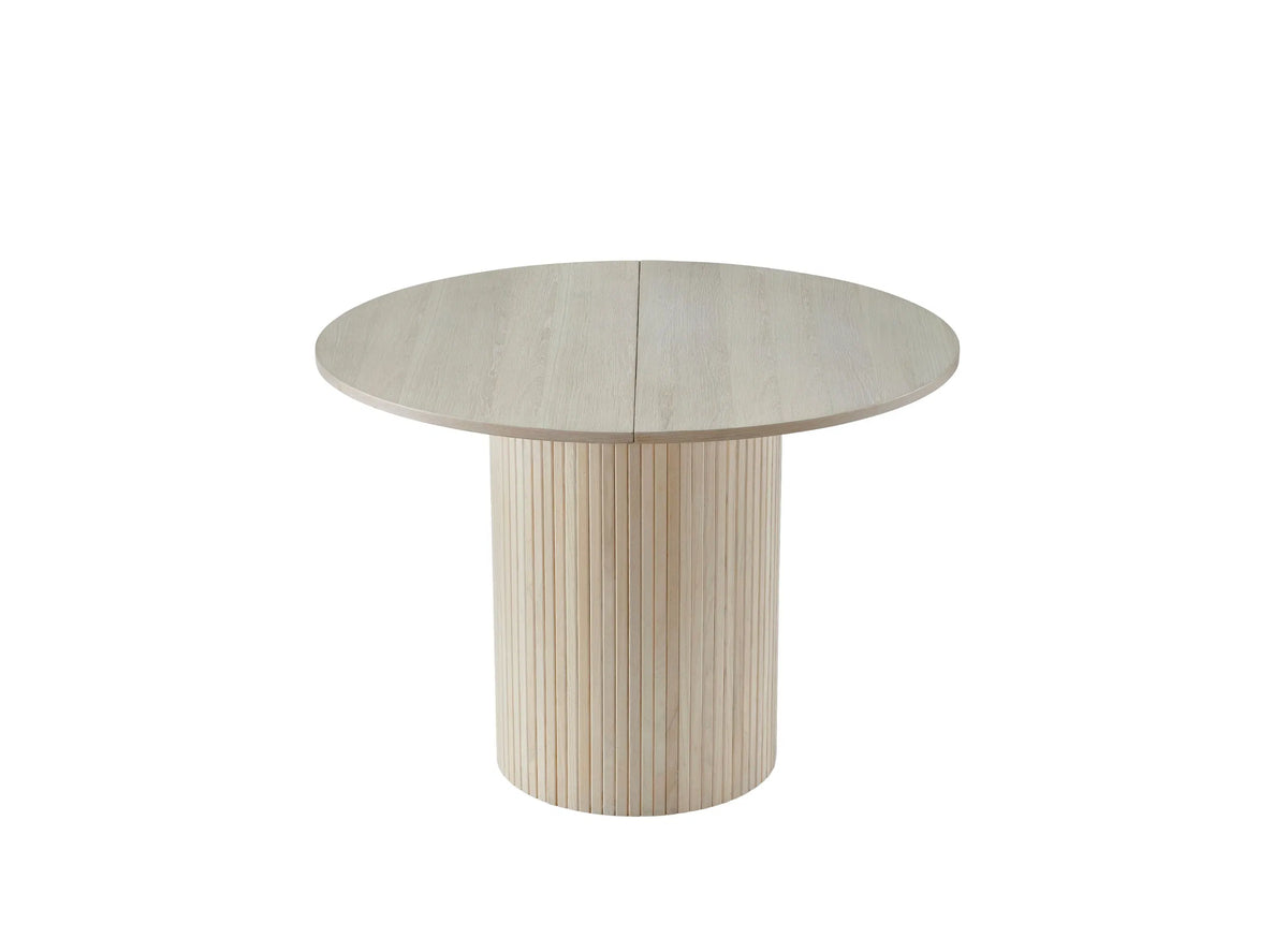 Ronde eettafel uitschuifbaar 120–156 cm – foto 1