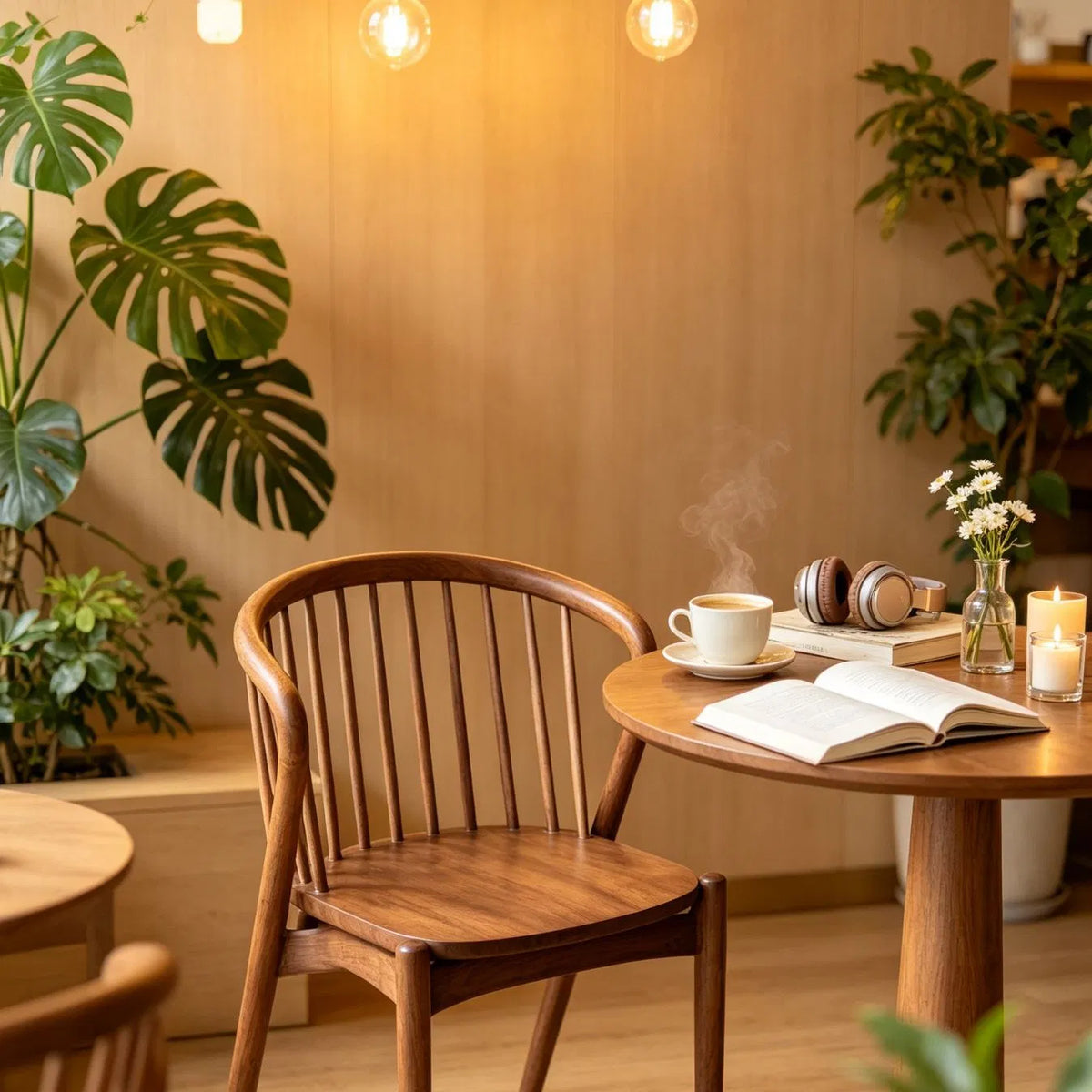 Loungestoel met spijlenrug – foto 1