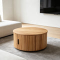 Salontafel rond met opbergruimte 80 cm – foto 1