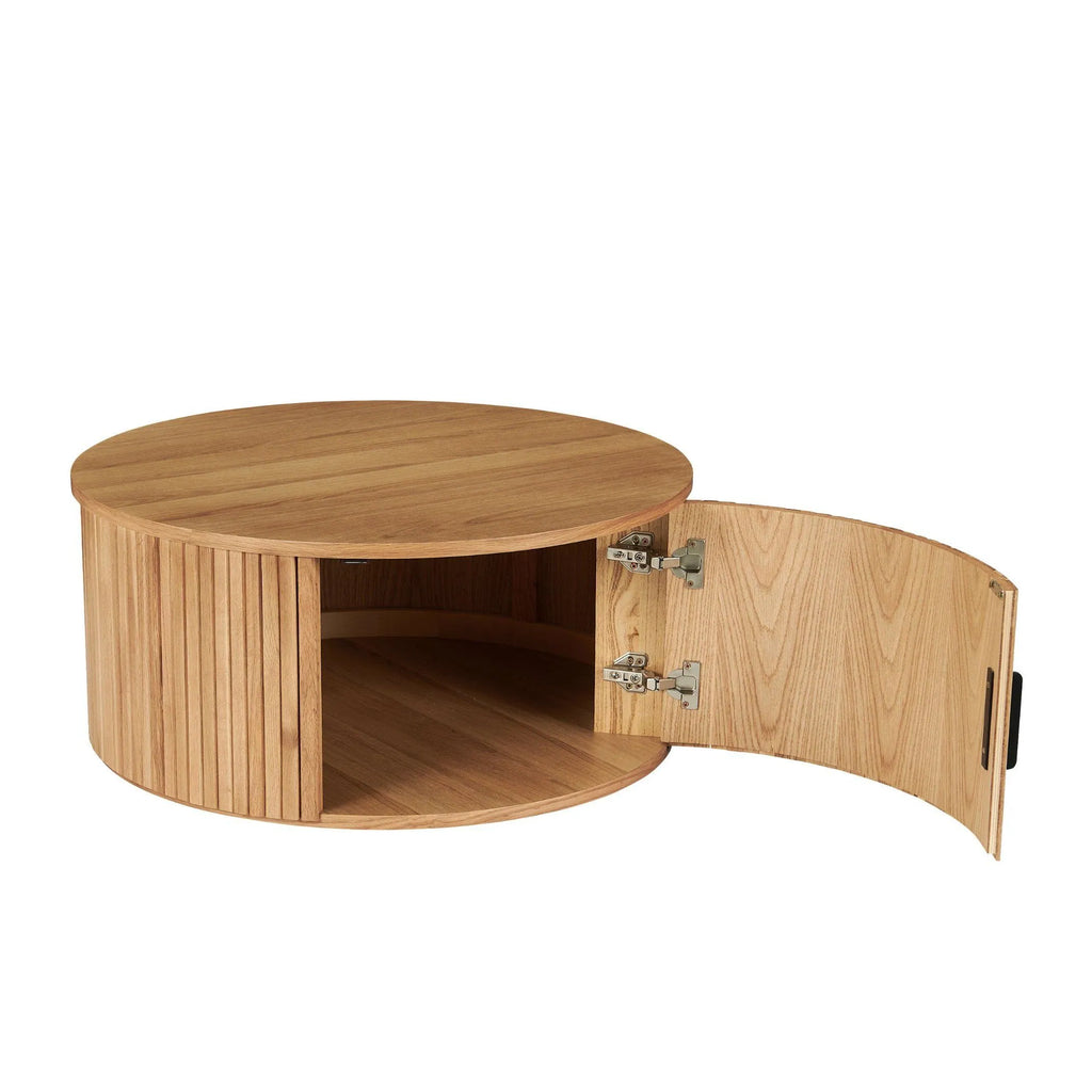 Salontafel rond met opbergruimte 80 cm – foto 3