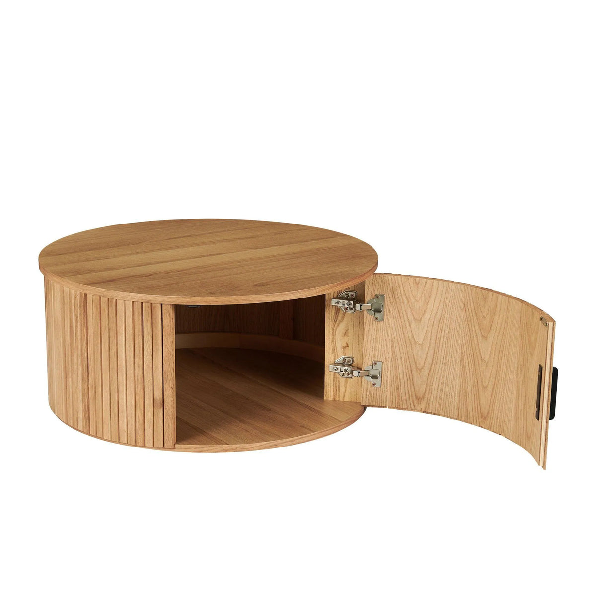 Salontafel rond met opbergruimte 80 cm – foto 3