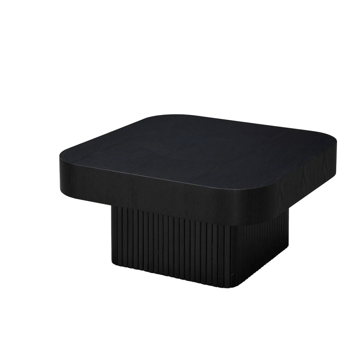 Salontafel vierkant laag 80 cm – foto 2 – Zwart