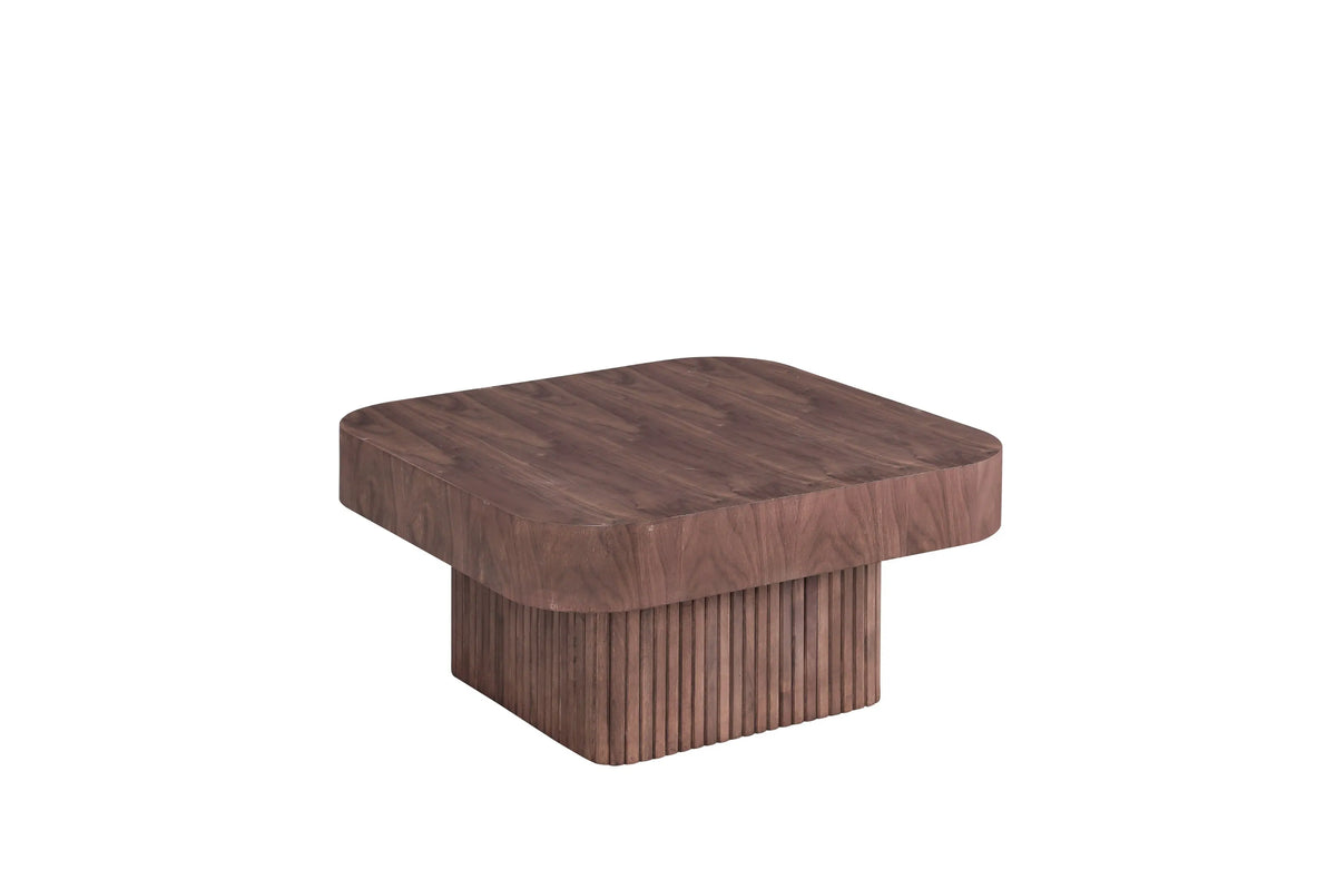 Salontafel vierkant op ribbelvoet 80 cm – foto 3